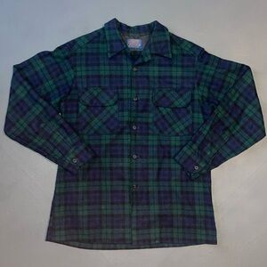 Pendleton Green and Blue Checkered Shirt